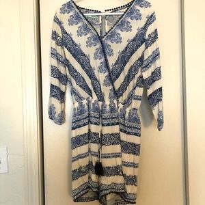 Maurice’s White and Blue Romper
